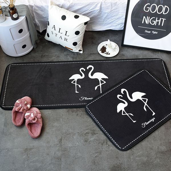 black background and white flamingo printing door carpet floor bath mat soft playing carpets for living room indoor bedroom rug
black background and white flamingo printing door carpet floor bath mat soft playing carpets for living room indoor bedroom rug