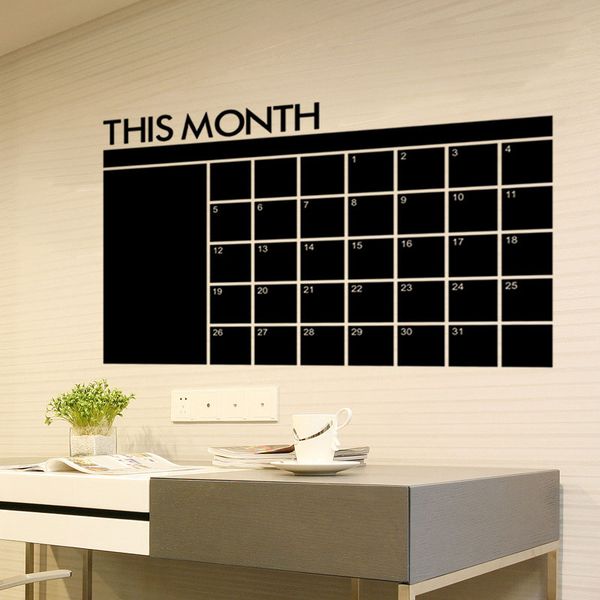 new this month blackboard pvc wall stickers monthly plan calendar chalkboard office & school supplies ing
new this month blackboard pvc wall stickers monthly plan calendar chalkboard office & school supplies ing