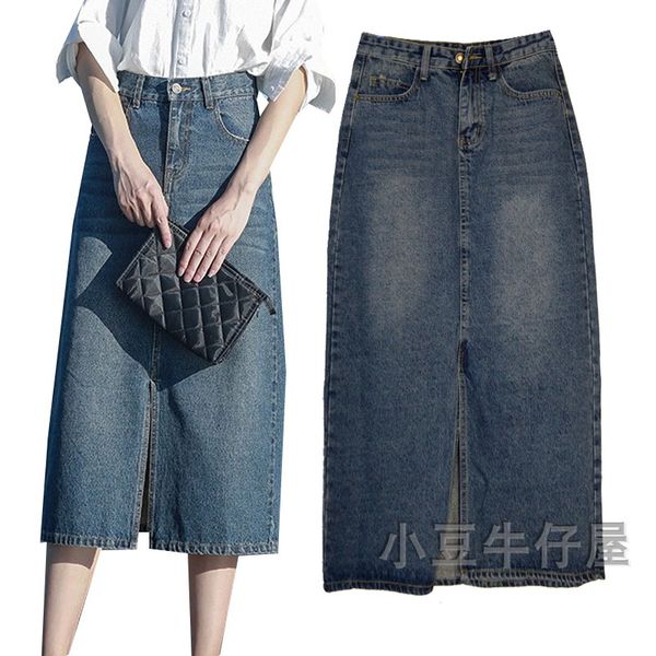 2018 new fashion high waist long maxi a-line s-xl plus size denim jeans spring and summer women skirts with slit, Black
2018 new fashion high waist long maxi a-line s-xl plus size denim jeans spring and summer women skirts with slit, Black