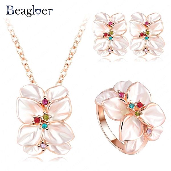beagloer jewelry set rose gold color austrian crystal enamel earring/necklace/ring flower set choose size ring st0002, Silver
beagloer jewelry set rose gold color austrian crystal enamel earring/necklace/ring flower set choose size ring st0002, Silver