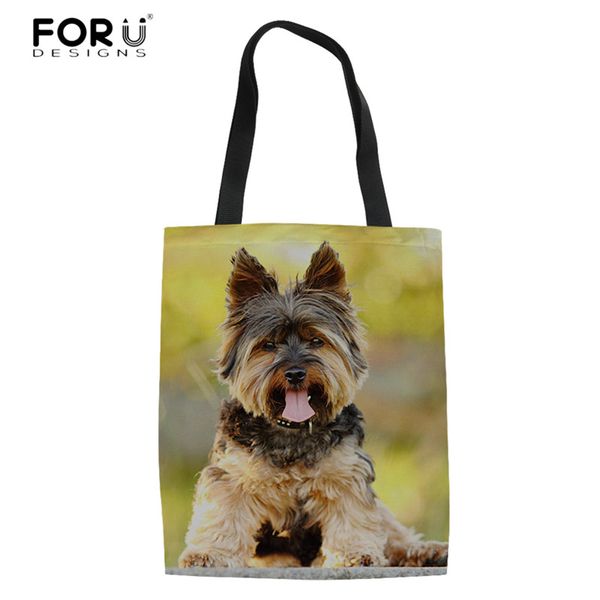 forudesigns canvas women's shopping bags lovely animal 3d yorkshire pattern ladies large tote shoulder bags woman shopper
forudesigns canvas women's shopping bags lovely animal 3d yorkshire pattern ladies large tote shoulder bags woman shopper