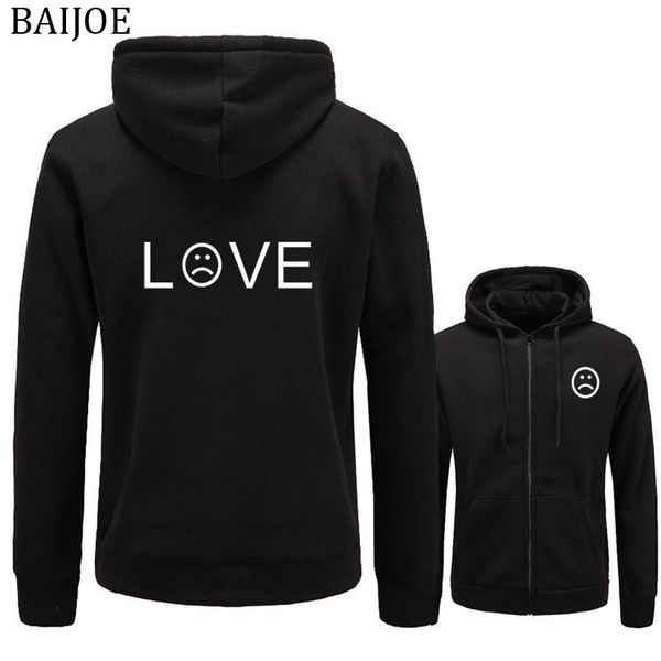 2018 fashion lil peep love hoodies sweatshirt men women casual zipper hip hop lil peep rapper hoodies sad face boys hoody, Black
2018 fashion lil peep love hoodies sweatshirt men women casual zipper hip hop lil peep rapper hoodies sad face boys hoody, Black