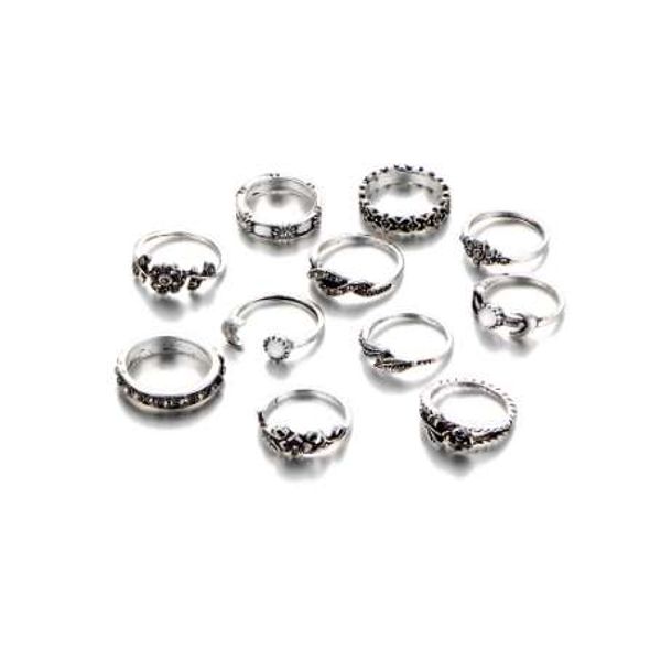 crazyfeng 11pcs/set boho vintage punk antique flower carved midi finger ring for women bohemian knuckle ring set jewelry anillos, Silver
crazyfeng 11pcs/set boho vintage punk antique flower carved midi finger ring for women bohemian knuckle ring set jewelry anillos, Silver