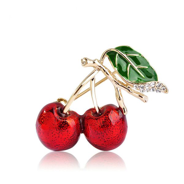 2018 red enamel brooches for women kids cherry brooch corsage small bouquet hijab pins feminino party bag dress accessories, Gray
2018 red enamel brooches for women kids cherry brooch corsage small bouquet hijab pins feminino party bag dress accessories, Gray