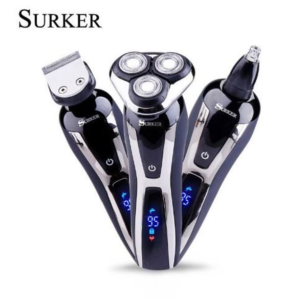 3 in 1 surker men's electric shaver usb led display shaving machine rechargeable washable hair beard trimmer multifunctional
3 in 1 surker men's electric shaver usb led display shaving machine rechargeable washable hair beard trimmer multifunctional