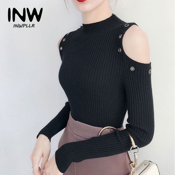 2018 new fashion women's sweater autumn cold shoulder pullovers ladies casual o-neck long sleeve sweater mujer jersey, White;black
2018 new fashion women's sweater autumn cold shoulder pullovers ladies casual o-neck long sleeve sweater mujer jersey, White;black