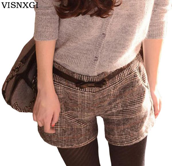 2017 new female new autumn winter shorts plaid thick woolen women slim thin short pants designer plus size loose short d017, White;black
2017 new female new autumn winter shorts plaid thick woolen women slim thin short pants designer plus size loose short d017, White;black