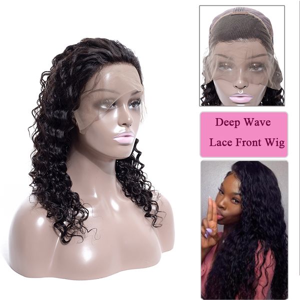 deep wave lace front human hair wigs peruvian human hair lace front wigs brazilian remy human hair, Black;brown 
deep wave lace front human hair wigs peruvian human hair lace front wigs brazilian remy human hair, Black;brown