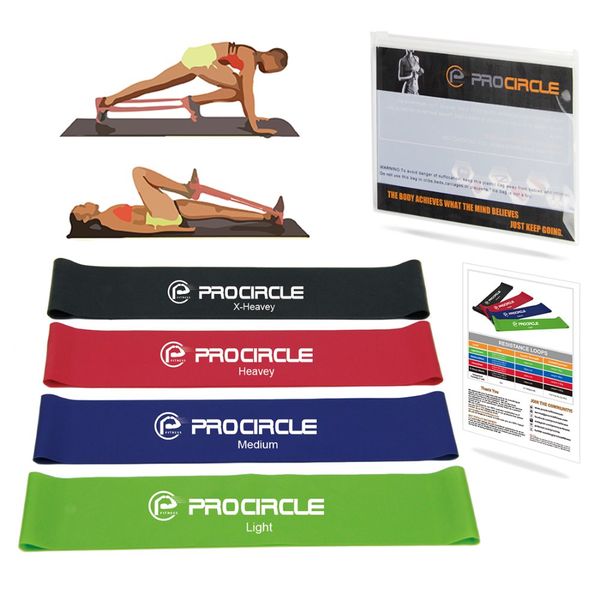 procircle resistance band set 4/5 levels nature latex gym strength training workout rubber bands fitness equipment carry bag
procircle resistance band set 4/5 levels nature latex gym strength training workout rubber bands fitness equipment carry bag