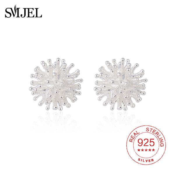 smjel 100% 925 sterling silver punk dandelion flower stud earrings for women coral flower statement earing jewelry gift, Golden;silver
smjel 100% 925 sterling silver punk dandelion flower stud earrings for women coral flower statement earing jewelry gift, Golden;silver