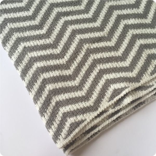 100x75cm grey white/deep blue white wave pattern soft chenille baby blanket knitted throw blanket zigzag thick winter 
100x75cm grey white/deep blue white wave pattern soft chenille baby blanket knitted throw blanket zigzag thick winter