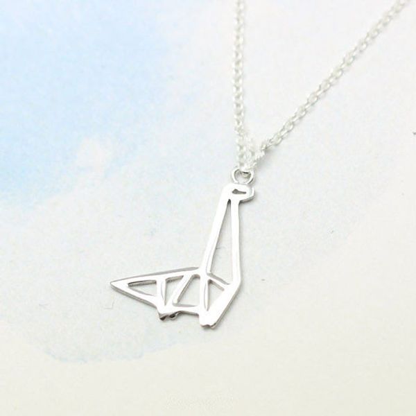 10pcs origami dinosaur giraffe pendant necklace jewelry simple long neck animal clavicle accessory gift for friend, Silver
10pcs origami dinosaur giraffe pendant necklace jewelry simple long neck animal clavicle accessory gift for friend, Silver