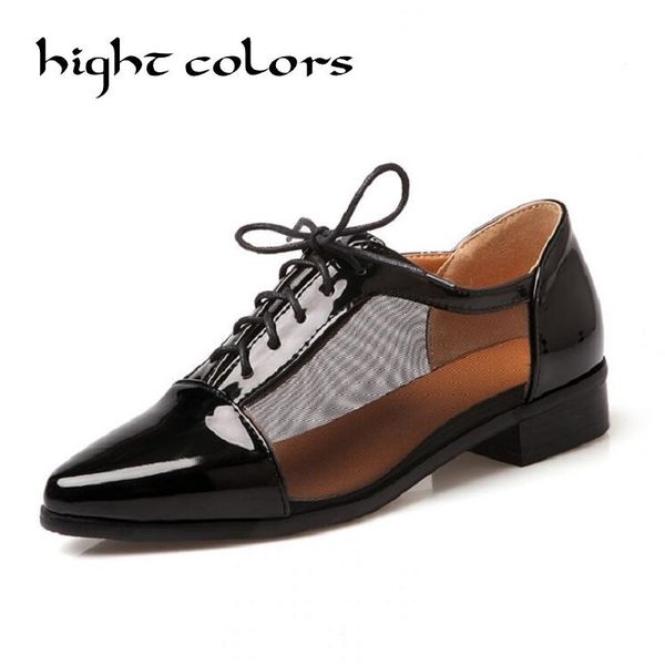 size 34-43 flat shoes 2018 british style summer oxfords for women flat heel pointed toe japanned leather cutout casual shoes, Black
size 34-43 flat shoes 2018 british style summer oxfords for women flat heel pointed toe japanned leather cutout casual shoes, Black