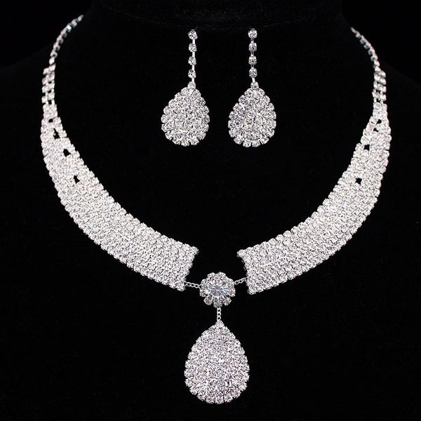1 new fashion austrian crystal wedding jewelry set statement necklaces earrings sets for bridal bridesmaid x1670, Silver
1 new fashion austrian crystal wedding jewelry set statement necklaces earrings sets for bridal bridesmaid x1670, Silver