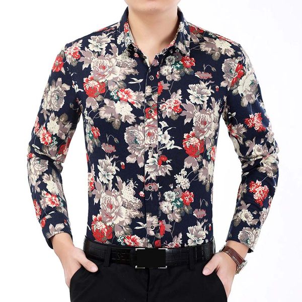 2018 fall fashion flowers print men's shirt casual long sleeve button down cotton floral shirts plus size 4xl 5xl 6xl 7xl camisa, White;black
2018 fall fashion flowers print men's shirt casual long sleeve button down cotton floral shirts plus size 4xl 5xl 6xl 7xl camisa, White;black