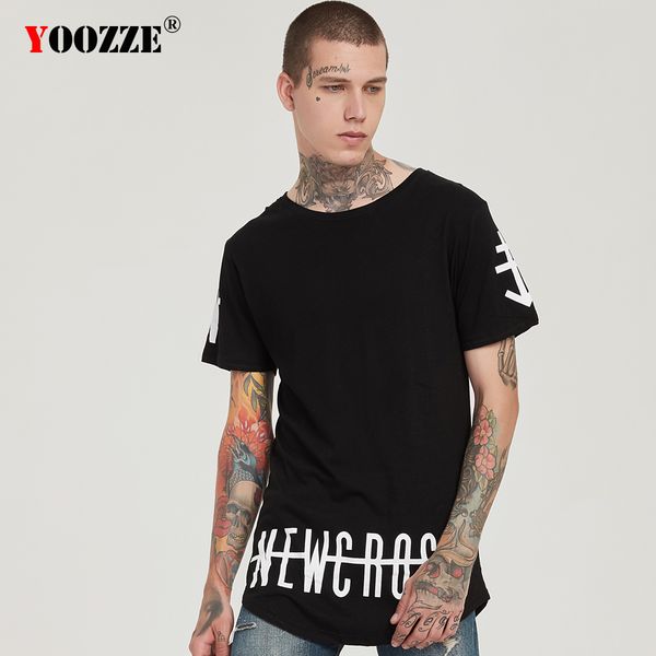 black t shirt men clothes 2018 summer hip hop rock longine tshirt round hem printed clothing o neck fashion tee music, White;black
black t shirt men clothes 2018 summer hip hop rock longine tshirt round hem printed clothing o neck fashion tee music, White;black