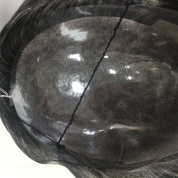 1b50 long hair natural men system and replacement wigs european hair injection thin skin soft toupee, Black
1b50 long hair natural men system and replacement wigs european hair injection thin skin soft toupee, Black