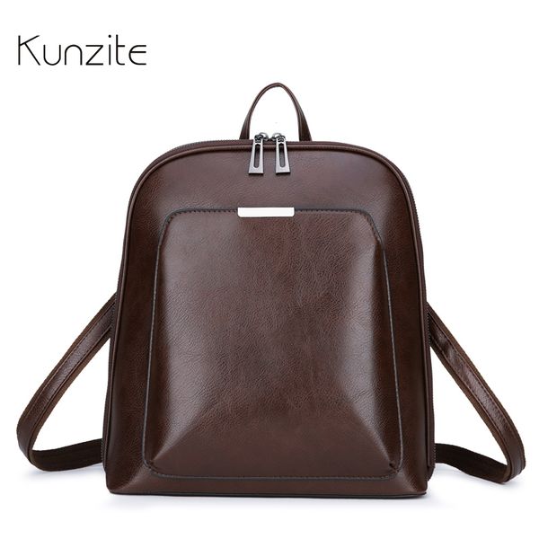 fashion women backpack youth leather backpacks for teenage girls female school shoulder bag daily bagpack