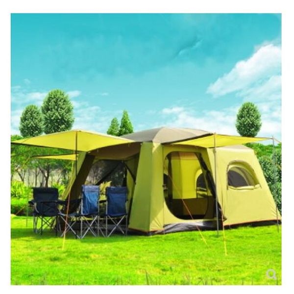 4/6/8 persons two bedrooms & one mall camping family tent double layers large space 4 rooms & 3 mall for traveling hiking beach
4/6/8 persons two bedrooms & one mall camping family tent double layers large space 4 rooms & 3 mall for traveling hiking beach