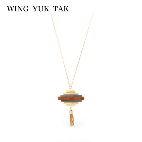 wing yuk tak original design pendant necklace fashion classic vintage geometric wood necklace for women statement jewelry bijoux, Silver
wing yuk tak original design pendant necklace fashion classic vintage geometric wood necklace for women statement jewelry bijoux, Silver