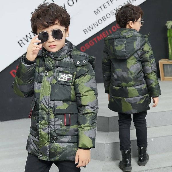 winter jacket boys 2018 new fashion boy camouflage parkas cotton-padded jacket hooded plus velvet warm coat 120-170, Blue;gray
winter jacket boys 2018 new fashion boy camouflage parkas cotton-padded jacket hooded plus velvet warm coat 120-170, Blue;gray