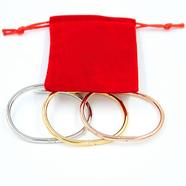 Fa hion 18k gold jewelry titanium tainle teel luxury brand tyli h crew nail bangle women gold love bracelet with original box
Fa hion 18k gold jewelry titanium tainle teel luxury brand tyli h crew nail bangle women gold love bracelet with original box