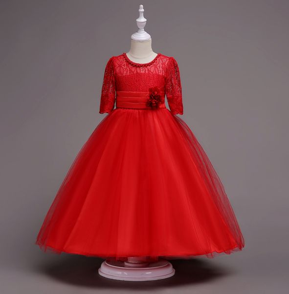 2019 baby girl princess dress flower lace girls dresses for weddings flowers applique kids half sleeve coming-of-age ceremony party dresses, Red;yellow
2019 baby girl princess dress flower lace girls dresses for weddings flowers applique kids half sleeve coming-of-age ceremony party dresses, Red;yellow