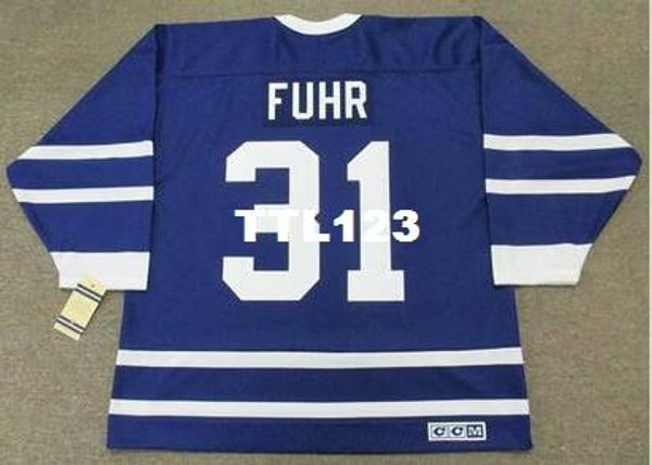 mens #31 grant fuhr toronto maple leafs 1991 ccm vintage home away hockey jersey or custom any name or number retro jersey, Black;red
mens #31 grant fuhr toronto maple leafs 1991 ccm vintage home away hockey jersey or custom any name or number retro jersey, Black;red