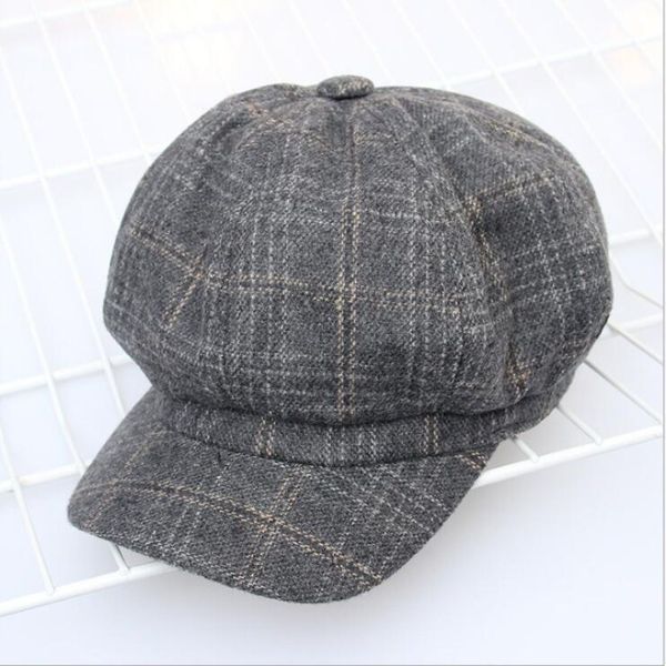 2018 women plaid wool hat fashion artist painter octagonal cap autumn winter warm beret hat newsboy caps casquette, Blue;gray
2018 women plaid wool hat fashion artist painter octagonal cap autumn winter warm beret hat newsboy caps casquette, Blue;gray