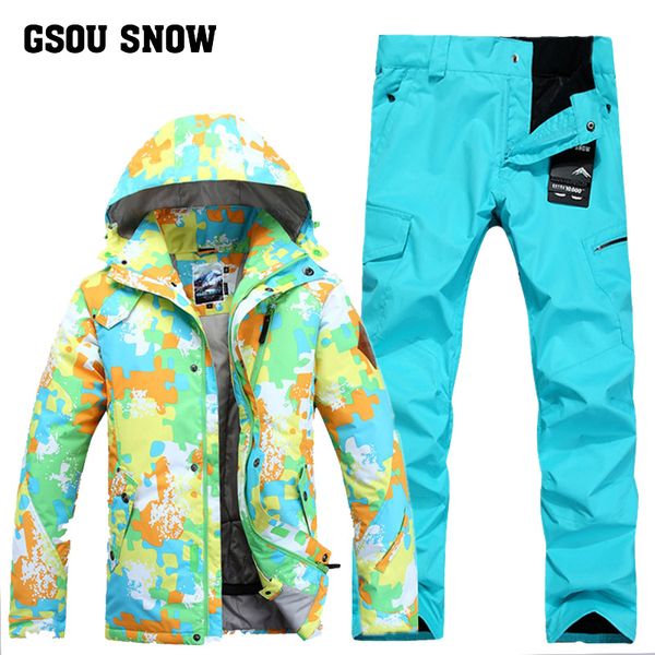 gsou snow men's ski suit single double board windproof warm skiing clothes winter waterproof ski jacket+ski trousers
gsou snow men's ski suit single double board windproof warm skiing clothes winter waterproof ski jacket+ski trousers