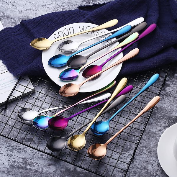 stinless steel rainbow sharp head and round head coffee spoons mixing spoons set cold drink fruit long ice spoon 6pcs/set
stinless steel rainbow sharp head and round head coffee spoons mixing spoons set cold drink fruit long ice spoon 6pcs/set