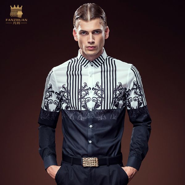 new casual male men's man 2016 black and white mosaic long sleeved slim autumn dp printing shirt 612119 fanzhuan, White;black
new casual male men's man 2016 black and white mosaic long sleeved slim autumn dp printing shirt 612119 fanzhuan, White;black