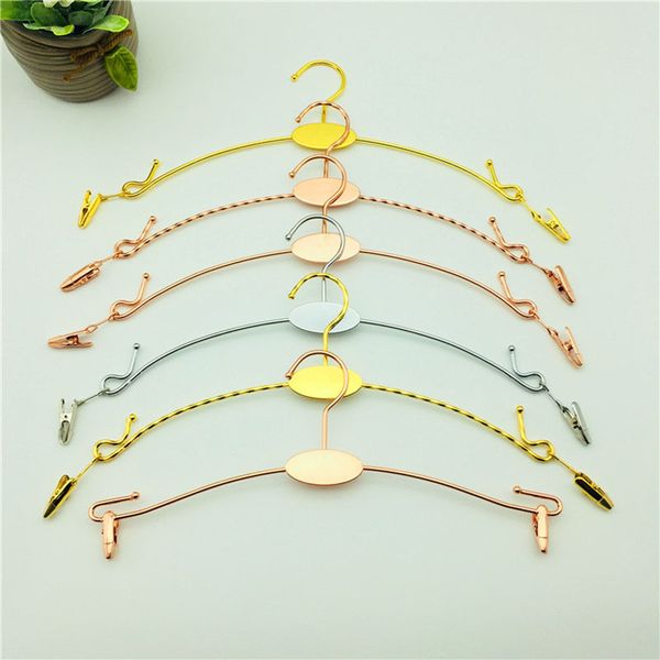 metal underwear bra hanger hooks rose gold/silver/gold color lingerie panties drying rack with clothespins clip home organizer
metal underwear bra hanger hooks rose gold/silver/gold color lingerie panties drying rack with clothespins clip home organizer