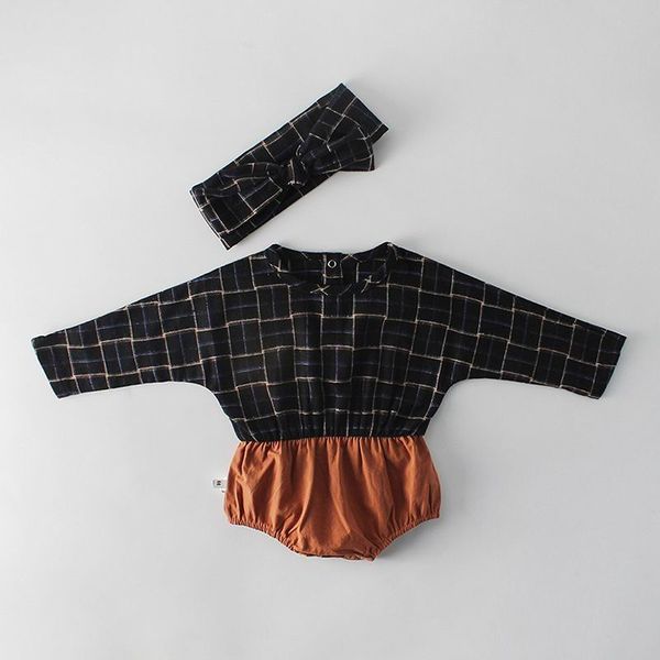 retail 2019 spring new baby girl bodysuits plaid long sleeve princess overalls+headband kids clothing 0-2 years e82058, Blue
retail 2019 spring new baby girl bodysuits plaid long sleeve princess overalls+headband kids clothing 0-2 years e82058, Blue
