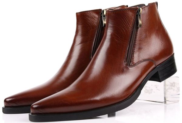 large size eur46 black / brown tan / blue zipper mens ankle boots genuine leather business boots mens dress shoes
large size eur46 black / brown tan / blue zipper mens ankle boots genuine leather business boots mens dress shoes