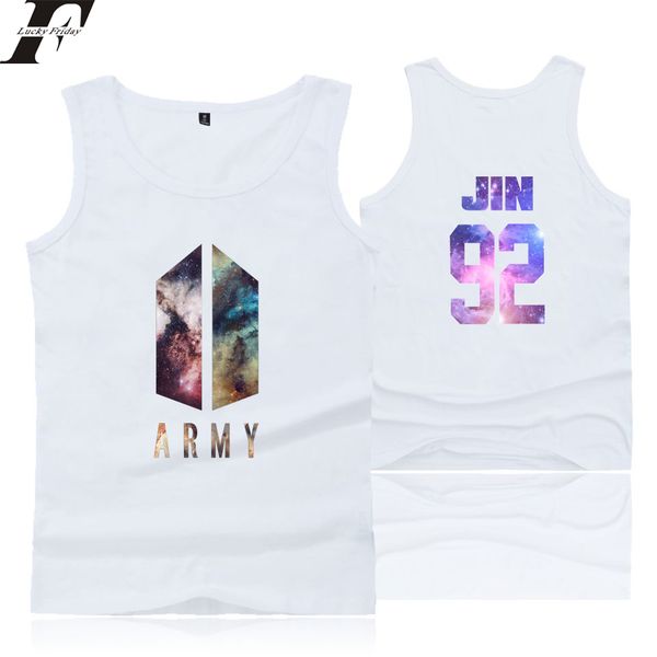 bts army kpop love yourself tank women men summer sleeveless workout bodybuilding tank camiseta print vest, White
bts army kpop love yourself tank women men summer sleeveless workout bodybuilding tank camiseta print vest, White