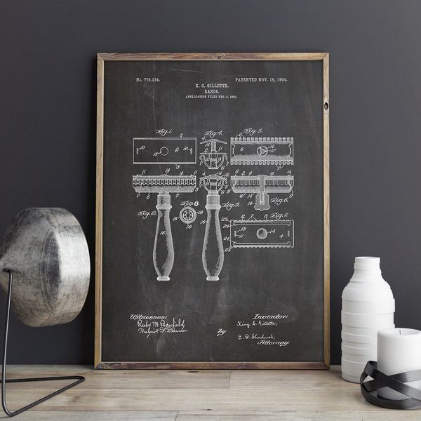 safety razor,first razor design, bathroom wall art,picture prints,poster,decor,vintage, blueprint,patent print,gift idea,drawing
safety razor,first razor design, bathroom wall art,picture prints,poster,decor,vintage, blueprint,patent print,gift idea,drawing