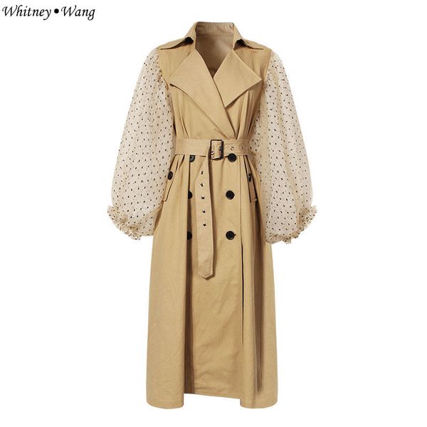 whitney wang 2018 autumn fashion streetwear sweet mesh lantern sleeve trench coat women outwear office lady coat ww-2261, Tan;black
whitney wang 2018 autumn fashion streetwear sweet mesh lantern sleeve trench coat women outwear office lady coat ww-2261, Tan;black