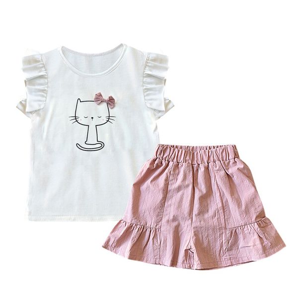 children sets summer baby girl clothes baby girls cute cartoon t-shirt+solid shorts toddler kids clothing set, White
children sets summer baby girl clothes baby girls cute cartoon t-shirt+solid shorts toddler kids clothing set, White