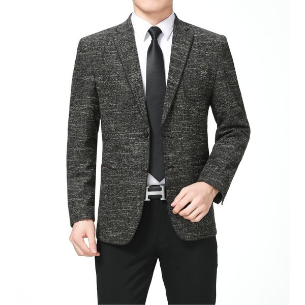 man smart casual blazer slim fitting jacket suit men notched collar blazers for men elegance outfits autumn spring mans garment, White;black
man smart casual blazer slim fitting jacket suit men notched collar blazers for men elegance outfits autumn spring mans garment, White;black