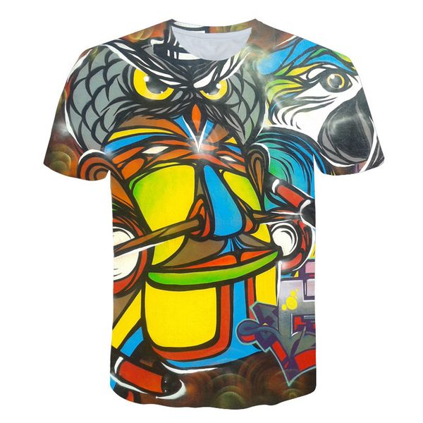 2018 new 3d tshirt tees shirt short sleeve casual fashion plus, White;black
2018 new 3d tshirt tees shirt short sleeve casual fashion plus, White;black