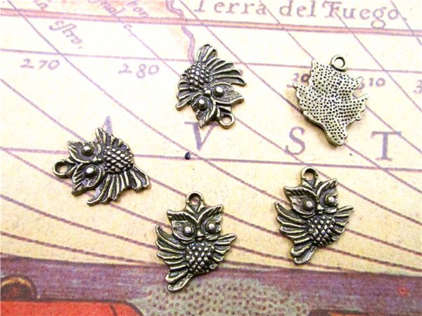 45pcs mini owl charms -antique bronze bird beads and charms pendants 17x20mm, Bronze;silver
45pcs mini owl charms -antique bronze bird beads and charms pendants 17x20mm, Bronze;silver