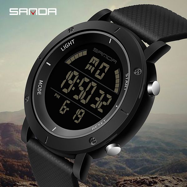 sanda men sports watches count down waterproof watch stainless steel dial digital wristwatches male clock relogio masculino 2018, Slivery;brown
sanda men sports watches count down waterproof watch stainless steel dial digital wristwatches male clock relogio masculino 2018, Slivery;brown