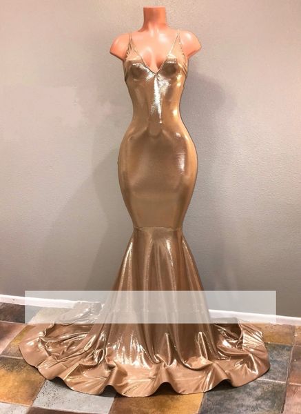Shiny Gold Sequined Dresses Backless Spaghetti Straps Mermaid Prom Dresses Custom Made Sexy Evening Party Dresses
Shiny Gold Sequined Dresses Backless Spaghetti Straps Mermaid Prom Dresses Custom Made Sexy Evening Party Dresses