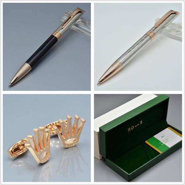 

Rox metal ballpoint pen grade gift pen box fa hion brand groom hirt cufflink for fe tival gift