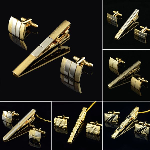 gold tie clip and cufflink set for men classic meter tie clips cufflinks sets copper bar golden collar pin jewelry, Silver;golden
gold tie clip and cufflink set for men classic meter tie clips cufflinks sets copper bar golden collar pin jewelry, Silver;golden
