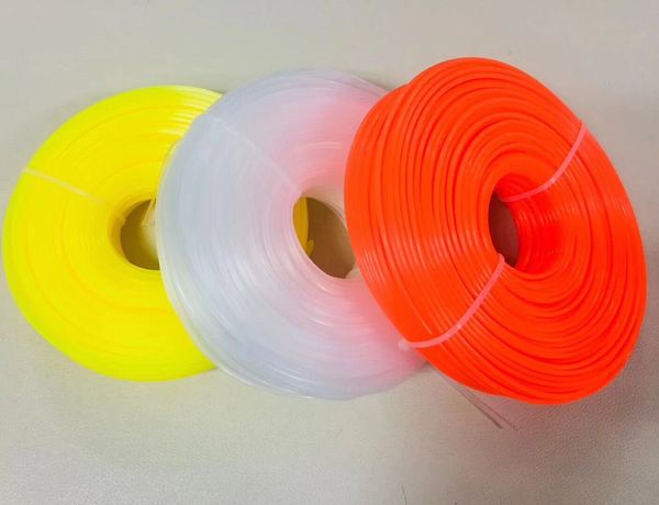 2rolls, 0.5kgs/roll grass trimmer line,nylon line for brush cutter