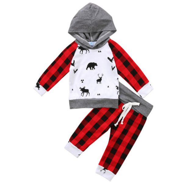 canis casual baby clothing set newborn baby kid boys girls xmas gift christmas hooded pants outfits set 2pcs outfits, White
canis casual baby clothing set newborn baby kid boys girls xmas gift christmas hooded pants outfits set 2pcs outfits, White