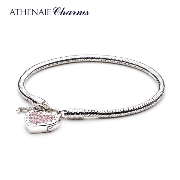 athenaie 925 sterling silver love snake chain charms bracelet & bangle with cz lock of heart clasp fit women wedding, Golden;silver
athenaie 925 sterling silver love snake chain charms bracelet & bangle with cz lock of heart clasp fit women wedding, Golden;silver