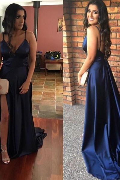 simple navy blue mermaid evening dresses v neck high split backless formal prom gowns sweep train plus size special occasion wear 2019, Black;red
simple navy blue mermaid evening dresses v neck high split backless formal prom gowns sweep train plus size special occasion wear 2019, Black;red